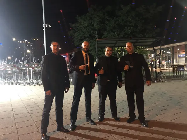 Four Spetsnaz Security officers on a night assignment